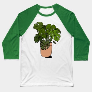 Planty the monstera- this time in colour Baseball T-Shirt